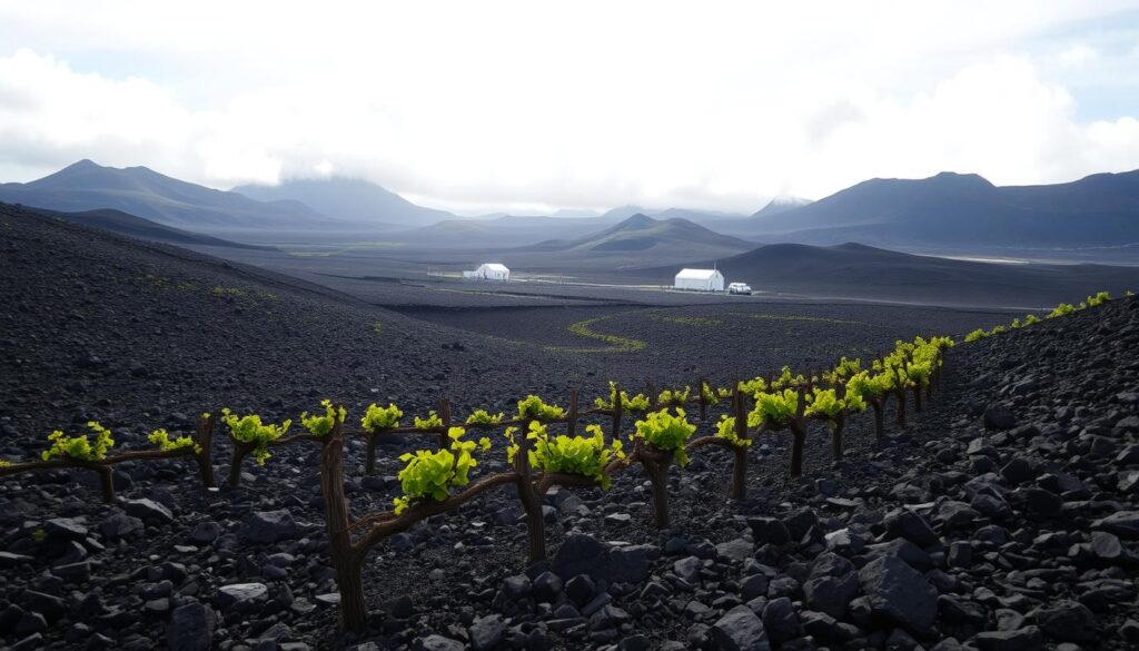 La Geria picón vineyards