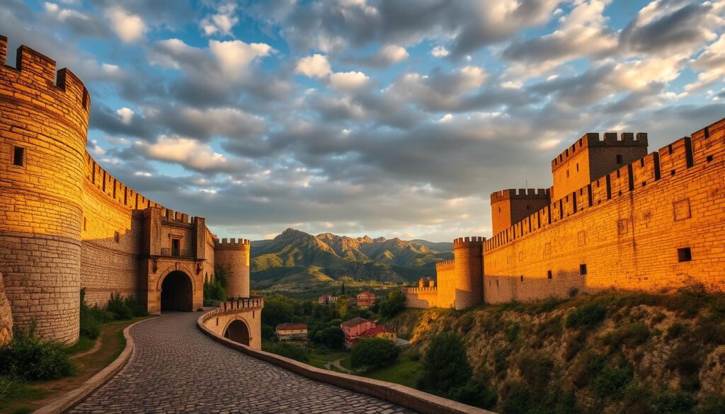 city walls